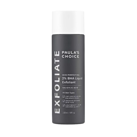 Paula’s Choice- - SKIN PERFECTING 2% BHA Liquid Salicylic Acid Exfoliant- - Facial Exfoliant for Blackheads, Enlarged Pores, Wrinkles & Fine Lines, 4 oz Bottle.